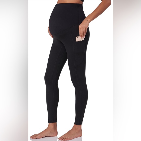 Poshdivah Fleece Lined Maternity Leggings - Picture 4 of 6